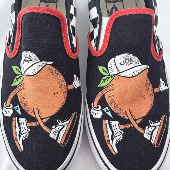 Vans Customized Black Slip-On Sneakers - Picture 3 of 9